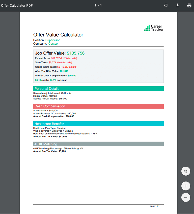Comp Calculator PDF Image