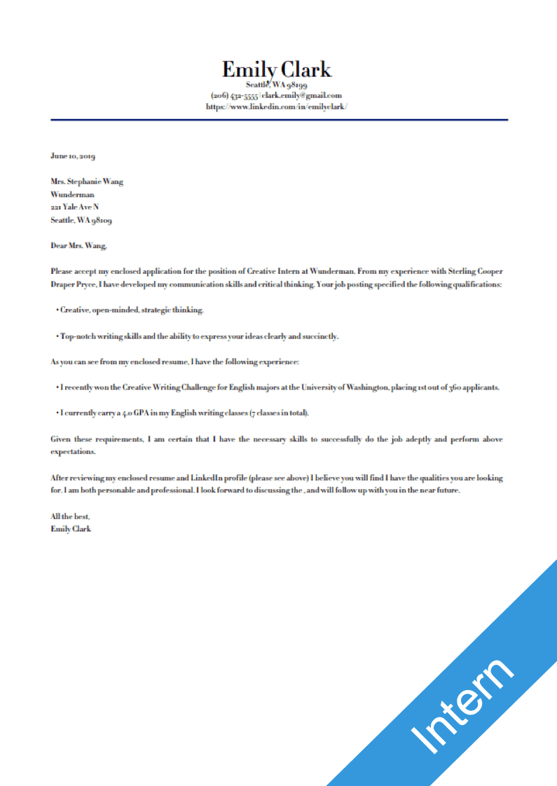 Intern (with Experience) Template Thumbnail