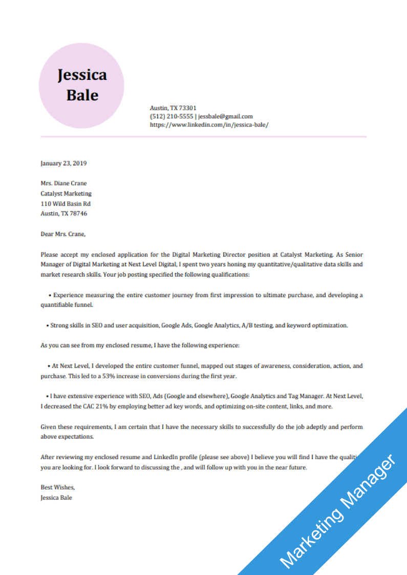 Marketing Manager Template Thumbnail